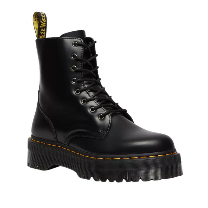 Dr. Martens Jadon Platform Boots – Black Smooth Leather