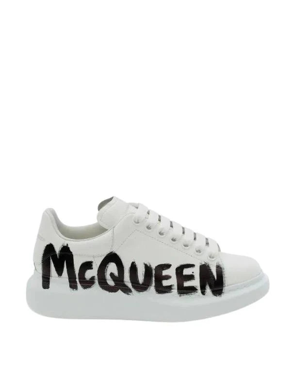 Alexander McQueen Oversized Graffiti white