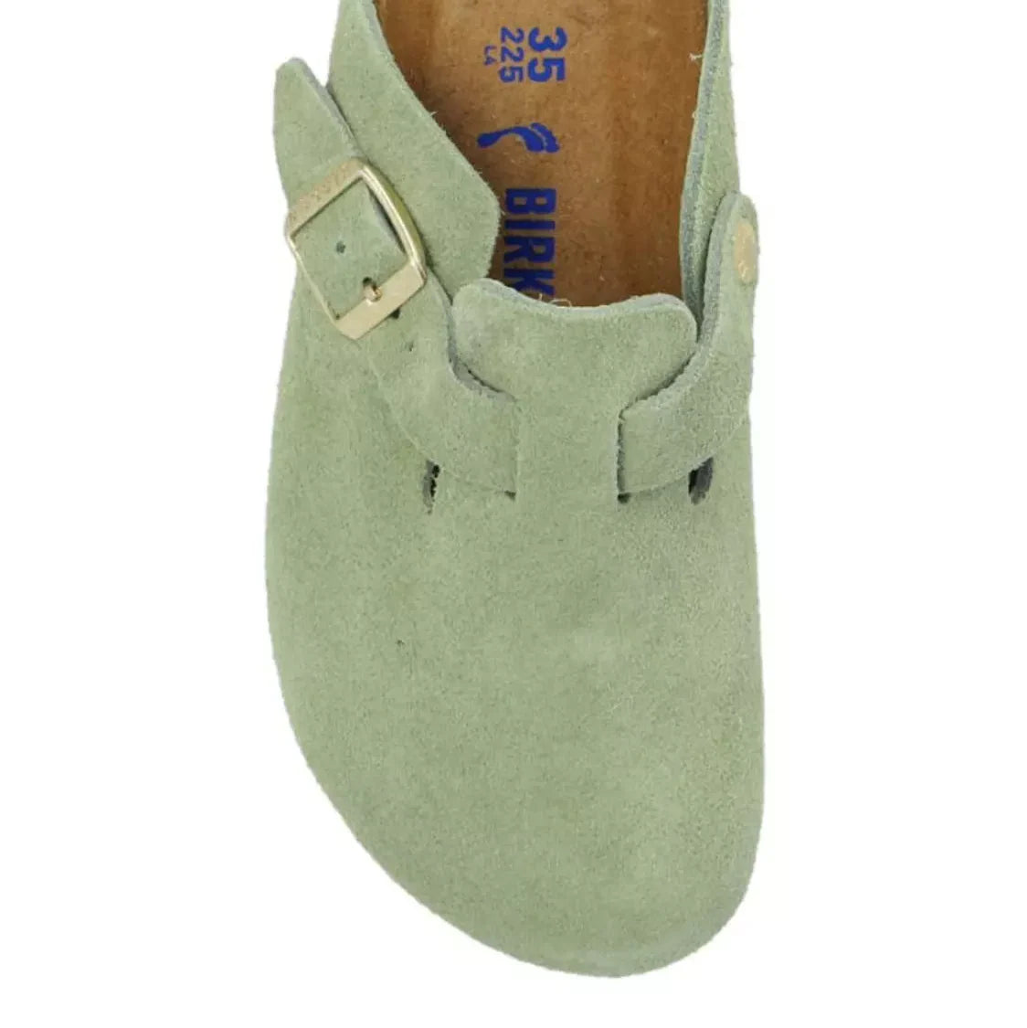 Birkenstock Boston Soft Footbed Suede Faded Khaki