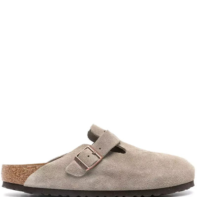 Birkenstock Boston Soft Footbed Suede Taupe (Narrow Fit)